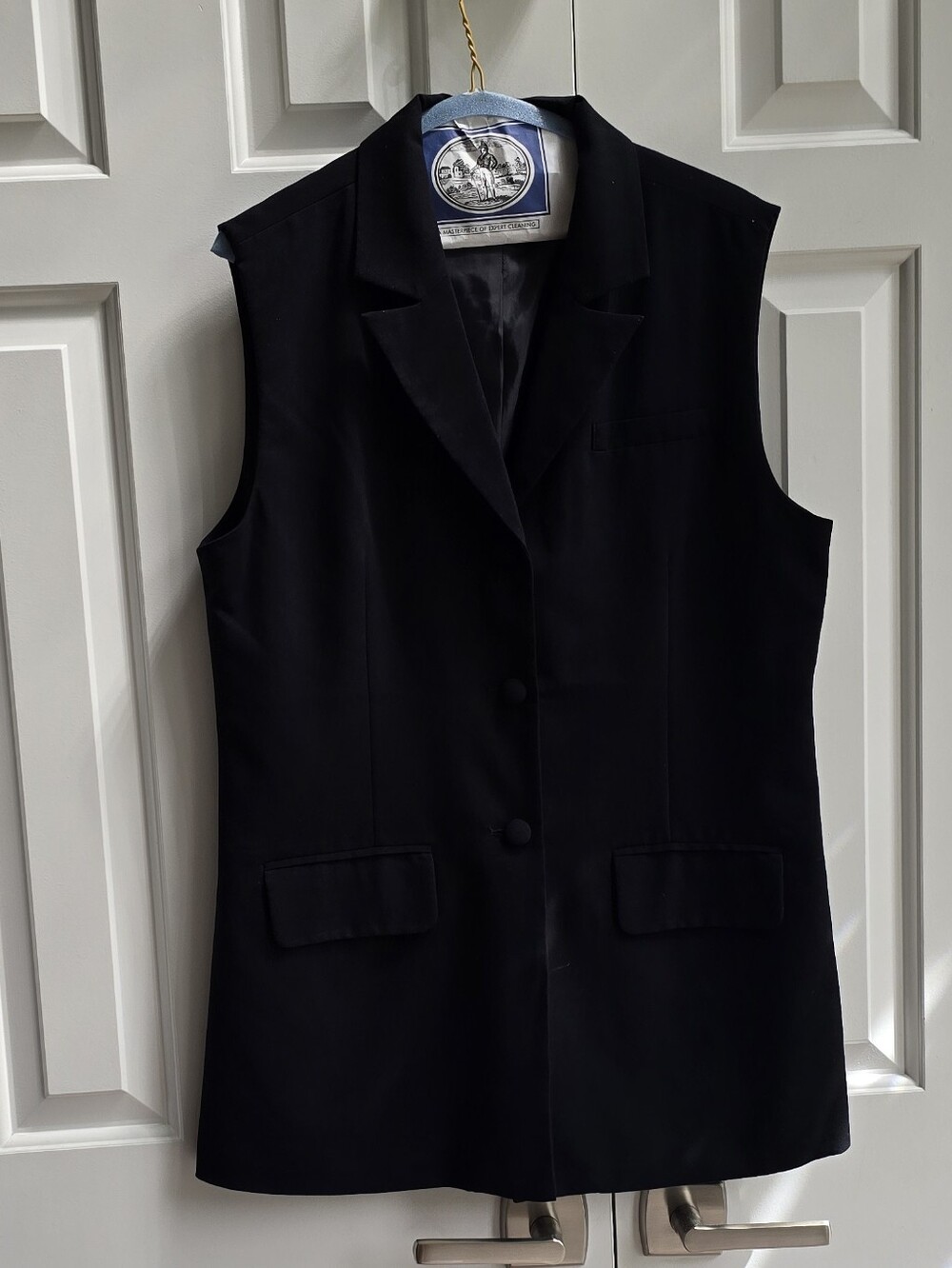 Versona Black Long Vest